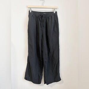 Abercrombie Linen Blend Capri Pants Stretchy Waistband Small Beach